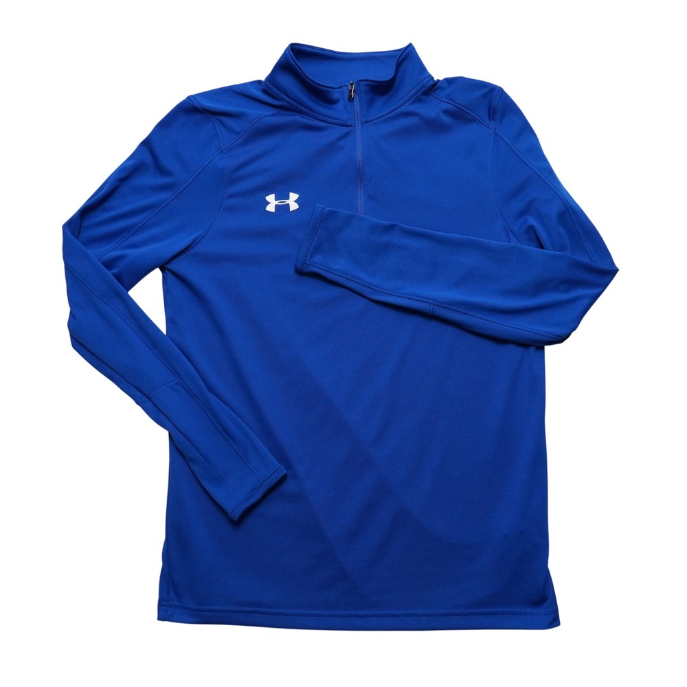 Under Armour HeatGear 1/4 Zip Mens Small‎ Royal Blue Banana Boat Pullover